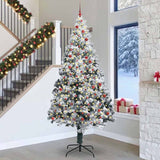 Albero di Natale con 300 LED con supporto Verde 300 cm PVC