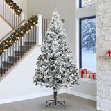 Albero di Natale con 300 LED con supporto Verde 300 cm PVC