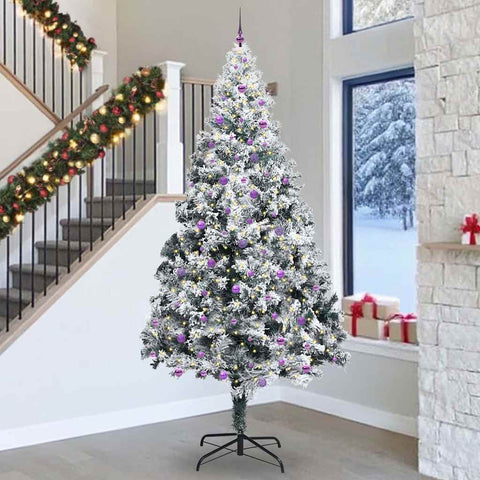 Albero di Natale con 300 LED con supporto Verde 300 cm PVC