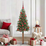 Albero di Natale snodato con 150 LED con supporto Verde 150 cm