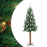 Albero di Natale snodato con 150 LED con supporto Verde 150 cm