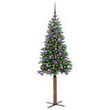 Albero di Natale snodato con 150 LED con supporto Verde 150 cm