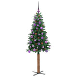 Albero di Natale snodato con 150 LED con supporto Verde 150 cm