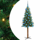 Albero di Natale snodato con 150 LED con supporto Verde 150 cm