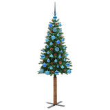 Albero di Natale snodato con 150 LED con supporto Verde 150 cm