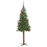 Albero di Natale snodato con 150 LED con supporto Verde 150 cm