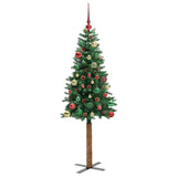 Albero di Natale snodato con 150 LED con supporto Verde 150 cm