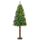 Albero di Natale snodato con 300 LED con supporto Verde 180 cm