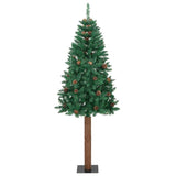 Albero di Natale snodato con 300 LED con supporto Verde 180 cm