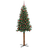 Albero di Natale snodato con 300 LED con supporto Verde 180 cm