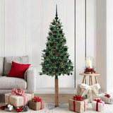 Albero di Natale snodato con 300 LED con supporto Verde 180 cm