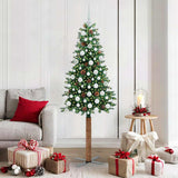 Albero di Natale snodato con 300 LED con supporto Verde 180 cm