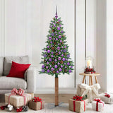 Albero di Natale snodato con 300 LED con supporto Verde 180 cm