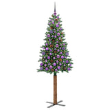 Albero di Natale snodato con 300 LED con supporto Verde 180 cm