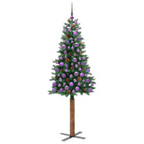 Albero di Natale snodato con 300 LED con supporto Verde 180 cm