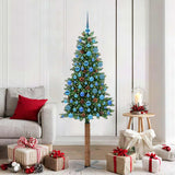 Albero di Natale snodato con 300 LED con supporto Verde 180 cm