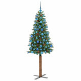 Albero di Natale snodato con 300 LED con supporto Verde 180 cm