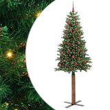 Albero di Natale snodato con 300 LED con supporto Verde 210 cm