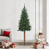 Albero di Natale snodato con 300 LED con supporto Verde 210 cm
