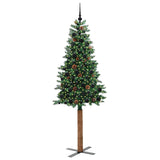 Albero di Natale snodato con 300 LED con supporto Verde 210 cm