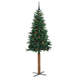 Albero di Natale snodato con 300 LED con supporto Verde 210 cm