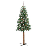 Albero di Natale snodato con 300 LED con supporto Verde 210 cm