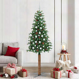 Albero di Natale snodato con 300 LED con supporto Verde 210 cm