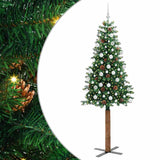 Albero di Natale snodato con 300 LED con supporto Verde 210 cm