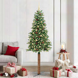 Albero di Natale snodato con 300 LED con supporto Verde 210 cm