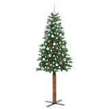 Albero di Natale snodato con 300 LED con supporto Verde 210 cm
