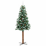 Albero di Natale snodato con 300 LED con supporto Verde 210 cm