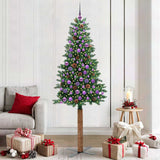 Albero di Natale snodato con 300 LED con supporto Verde 210 cm