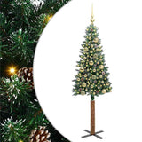 Albero di Natale snodato con 150 LED con supporto Verde 150 cm