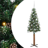 Albero di Natale snodato con 150 LED con supporto Verde 150 cm