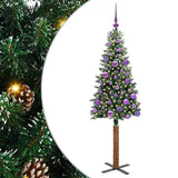 Albero di Natale snodato con 150 LED con supporto Verde 150 cm