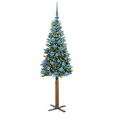 Albero di Natale snodato con 150 LED con supporto Verde 150 cm
