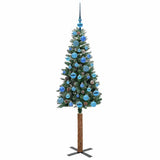 Albero di Natale snodato con 150 LED con supporto Verde 150 cm
