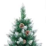 Albero di Natale snodato con 300 LED con supporto Verde 180 cm