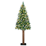 Albero di Natale snodato con 300 LED con supporto Verde 180 cm