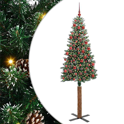 Albero di Natale snodato con 300 LED con supporto Verde 180 cm