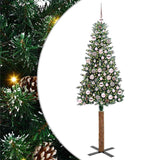 Albero di Natale snodato con 300 LED con supporto Verde 180 cm
