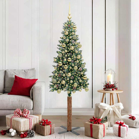 Albero di Natale snodato con 300 LED con supporto Verde 180 cm