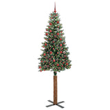 Albero di Natale snodato con 300 LED con supporto Verde 210 cm