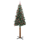 Albero di Natale snodato con 300 LED con supporto Verde 210 cm