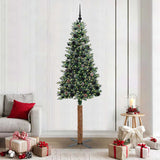 Albero di Natale snodato con 300 LED con supporto Verde 210 cm