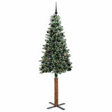 Albero di Natale snodato con 300 LED con supporto Verde 210 cm