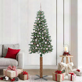 Albero di Natale snodato con 300 LED con supporto Verde 210 cm