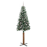 Albero di Natale snodato con 300 LED con supporto Verde 210 cm