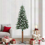 Albero di Natale snodato con 300 LED con supporto Verde 210 cm