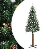 Albero di Natale snodato con 300 LED con supporto Verde 210 cm